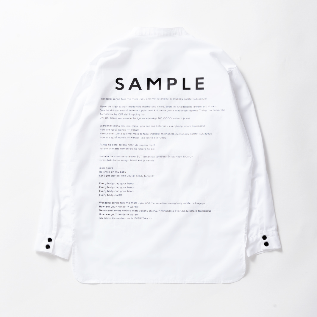 SAMPLE SHIRT発売!
